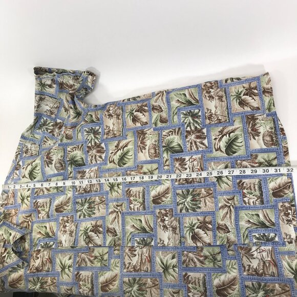 Campia Moda Casual Button Down Hawaiian Shirt Men's 3XLT Tropical 100% Cotton - Picture 8 of 12